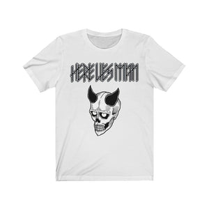 DEVIL MASK (Black and White) - Unisex Jersey Short Sleeve Tee - EU