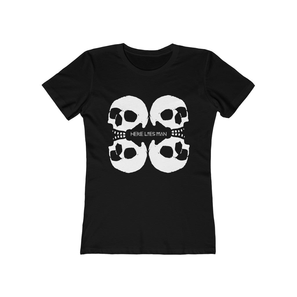 4 SKULLS - Women's The Boyfriend Tee - USA