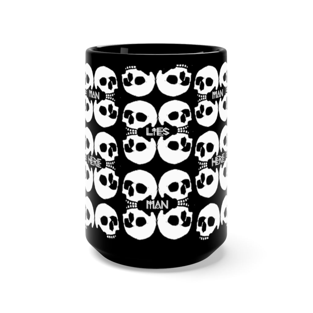 4 SKULLS - Black Mug 15oz (new) - USA