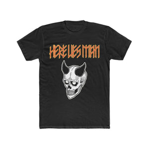 DEVIL MASK (Red and Yellow Lettering) - Men's Cotton Crew Tee - AUS