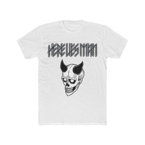 DEVIL MASK (Black and White) - Men's Cotton Crew Tee - AUS