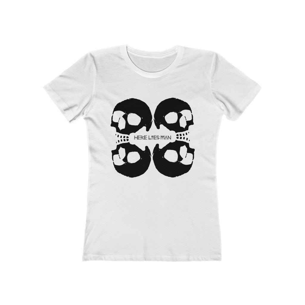 4 SKULLS - Women's The Boyfriend Tee - USA