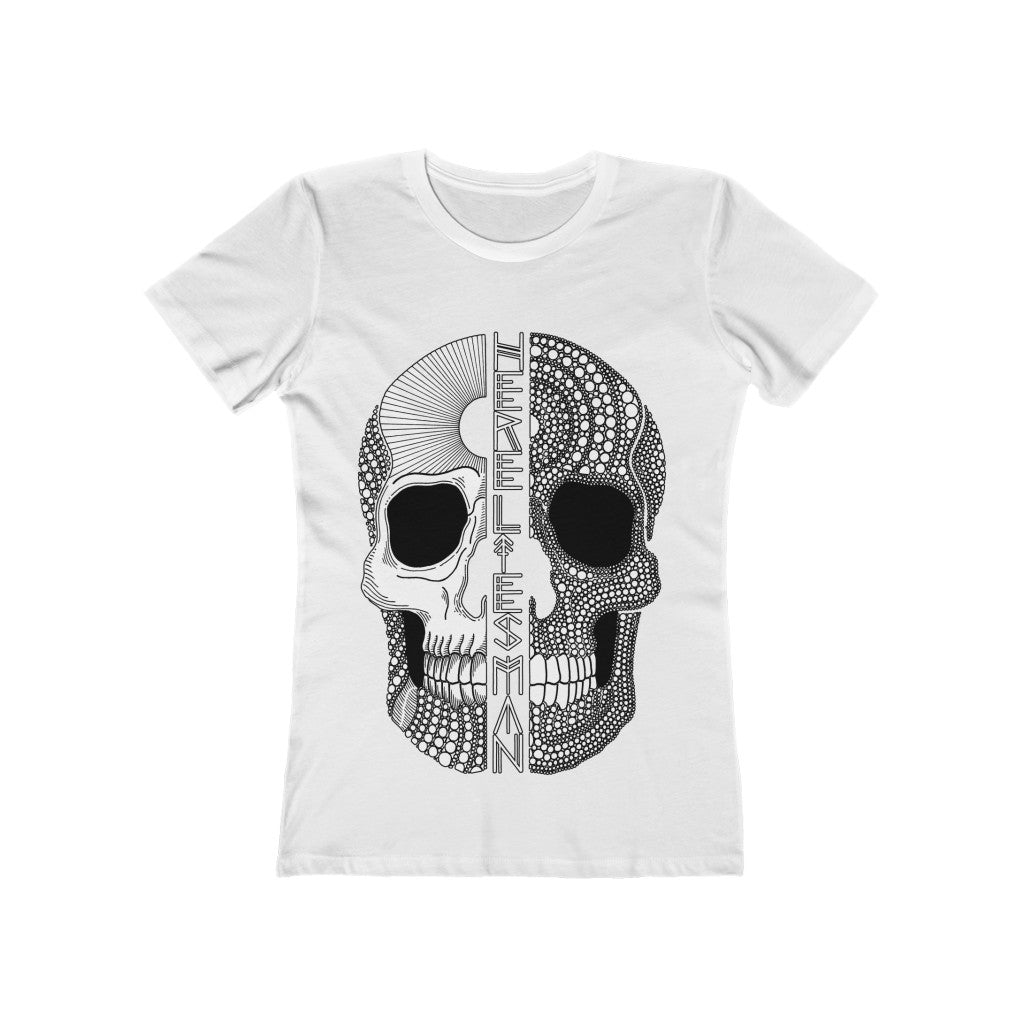 SPLIT SKULL - Women's The Boyfriend Tee - AUS