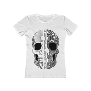 SPLIT SKULL - Women's The Boyfriend Tee - AUS