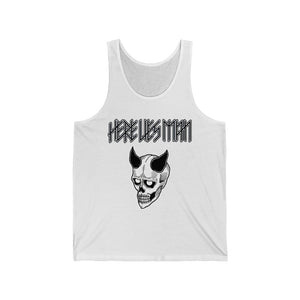 DEVIL MASK (Black Lettering) - Unisex Jersey Tank - USA