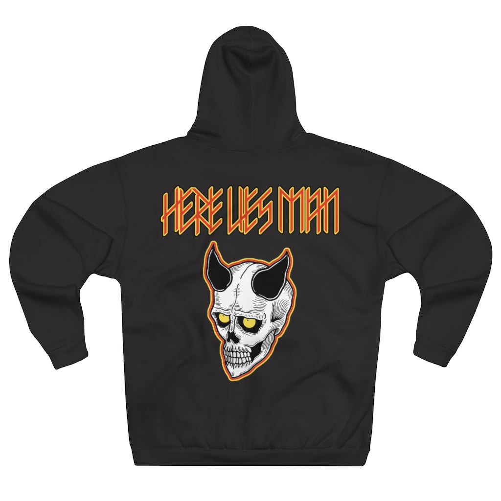 DEVIL MASK (Red and Yellow) - Unisex Pullover Hoodie - EU