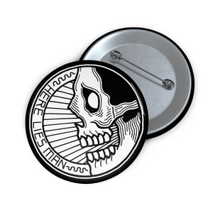 CIRCLE SKULL - Custom Pin Buttons - USA