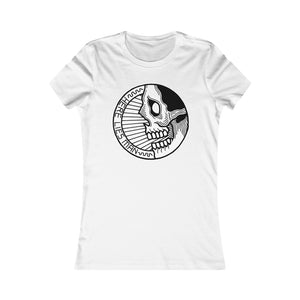 CIRCLE SKULL (Black and White) - Women's Favorite Tee - EU