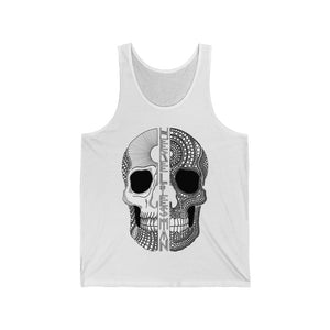 SPLIT SKULL - Unisex Jersey Tank - USA