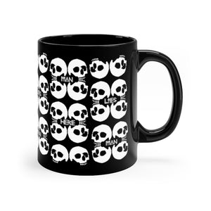 4 SKULLS - 11oz Black Mug (new) - USA