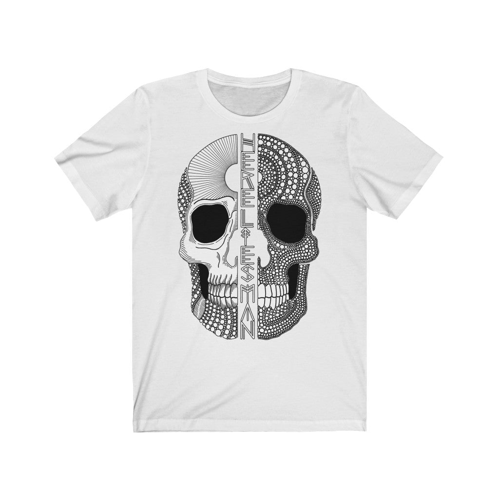 SPLIT SKULL - Unisex Jersey Short Sleeve Tee - EU