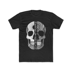 SPLIT SKULL - Men's Cotton Crew Tee - AUS