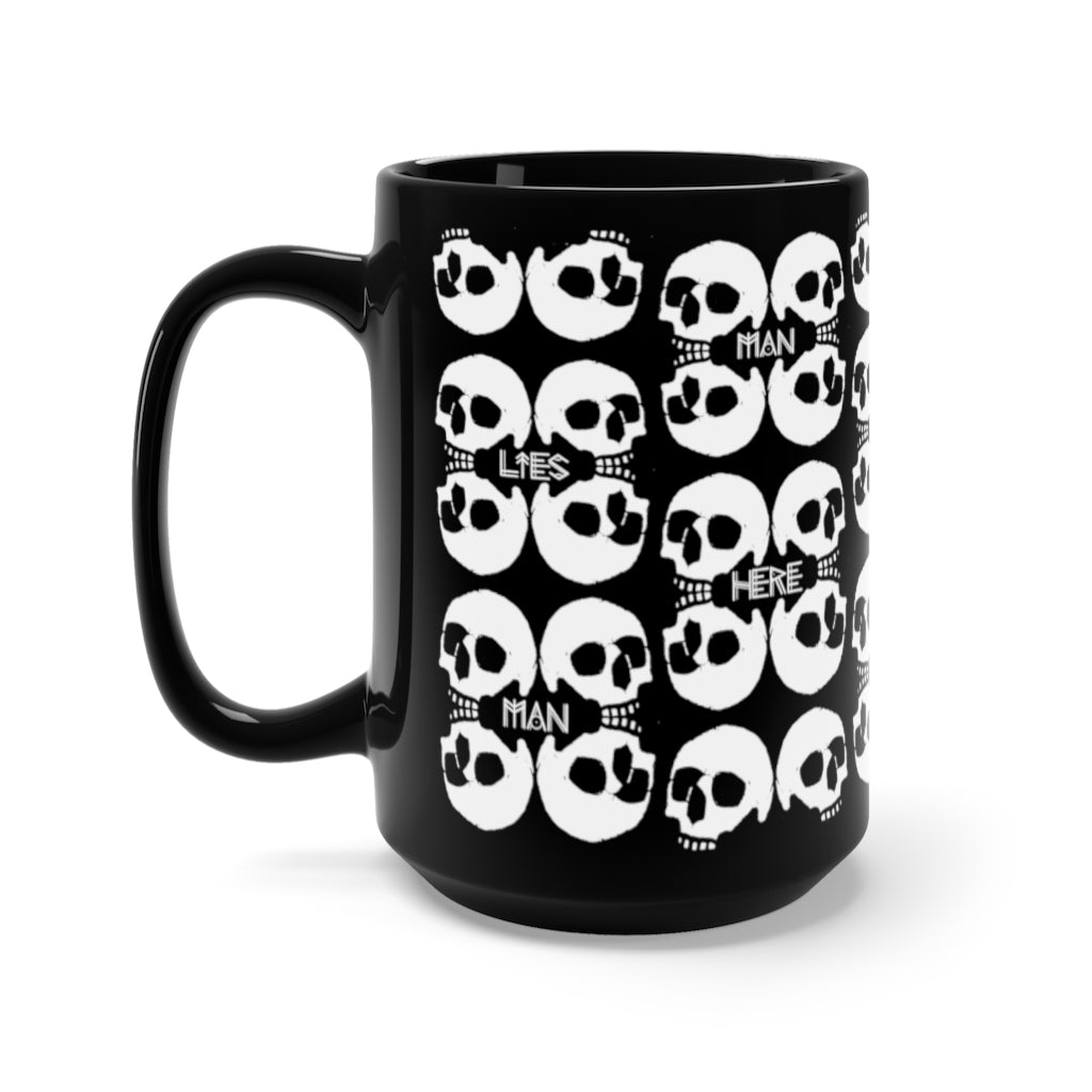 4 SKULLS - Black Mug 15oz (new) - USA