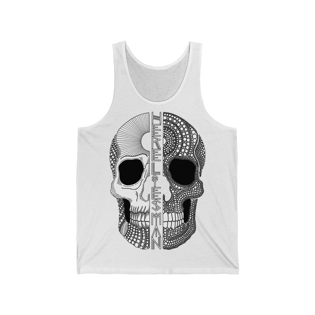 SPLIT SKULL - Unisex Jersey Tank - UK