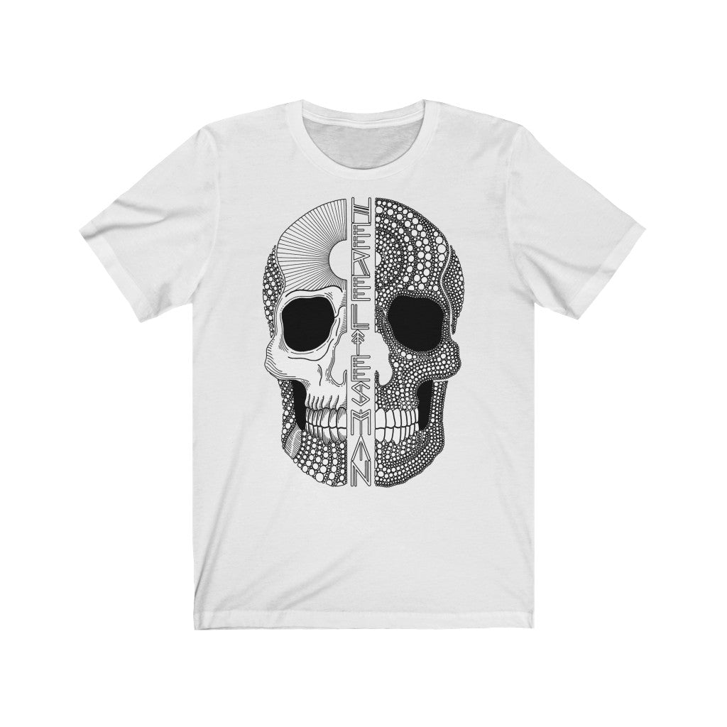 SPLIT SKULL - Unisex Jersey Short Sleeve Tee - UK